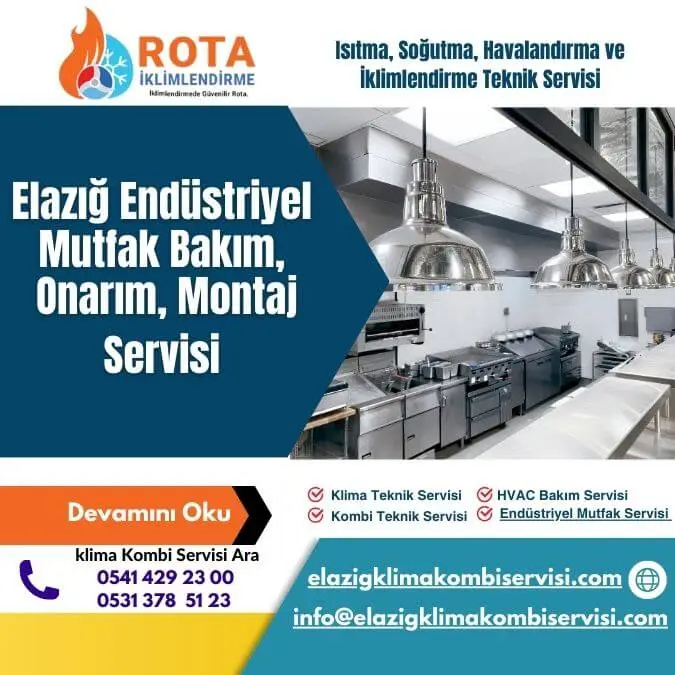 Elazığ Endüsriyel Mutfak servisi