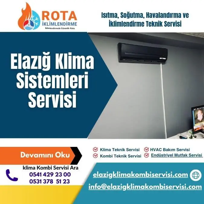 Elazığ klima sistemleri bakım